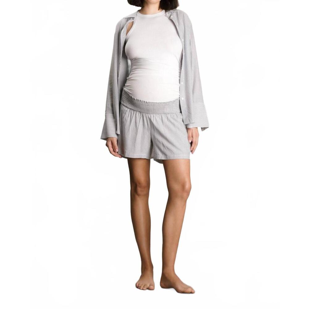 NEW NOM MATERNITY the tank top in white